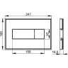 Кнопка управления ALCAPLAST M1470-AEZ112 с цветной пластиной